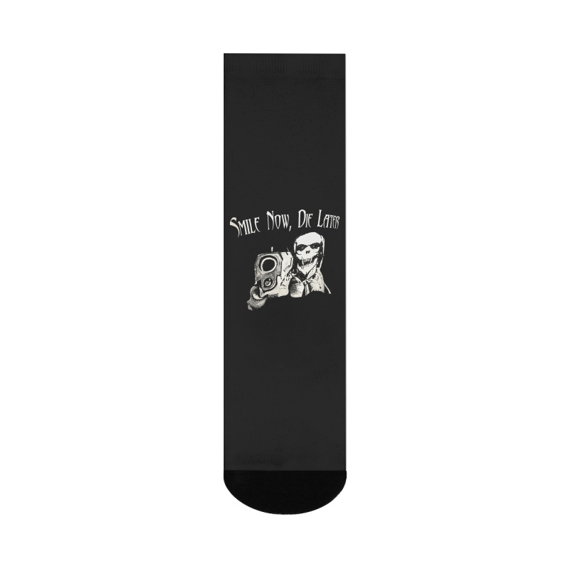 Smile Now Die Later, Smile Now Die Laters, The Smile Now Die Later, Sm Crew Socks | Artistshot