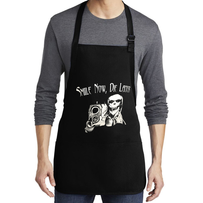 Smile Now Die Later, Smile Now Die Laters, The Smile Now Die Later, Sm Medium-length Apron | Artistshot