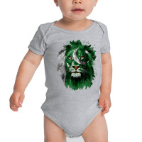 Pakistan Flag Lion Face Pakistani Pride Vintage T Shirt Baby Bodysuit | Artistshot