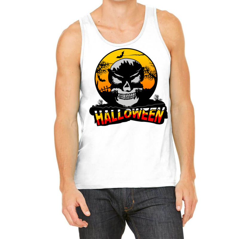 Halloween Graphic T-shirt Design And Typography Tank Top | Artistshot