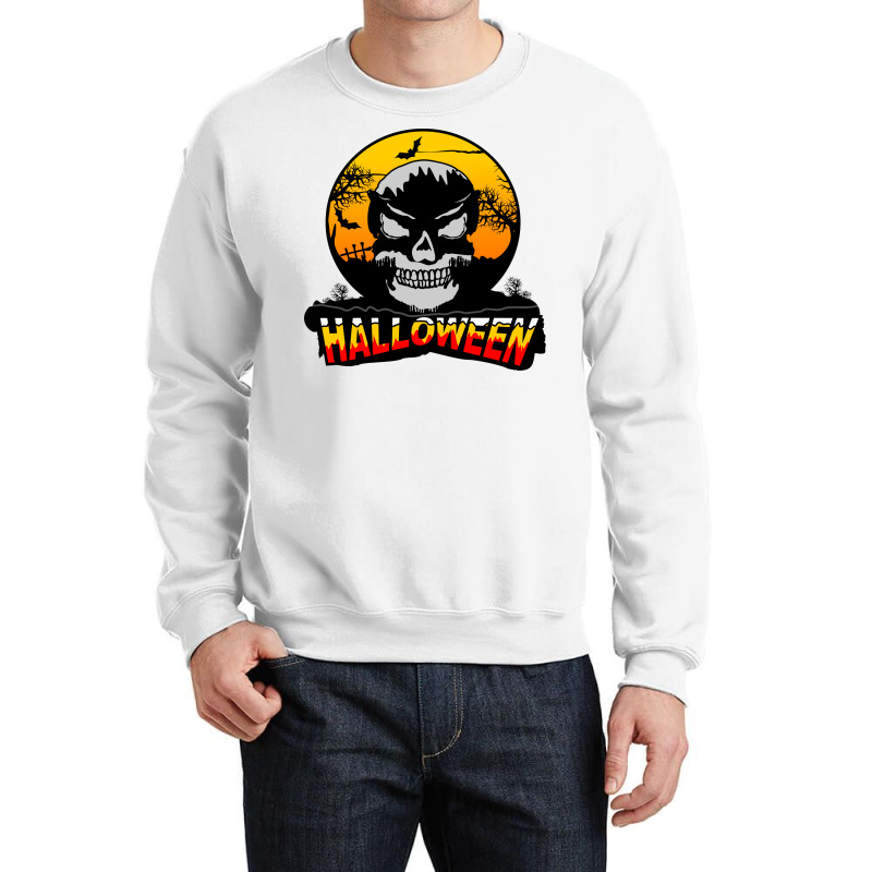 Halloween Graphic T-shirt Design And Typography Crewneck Sweatshirt | Artistshot