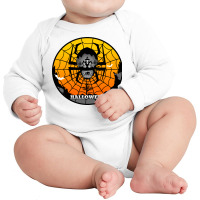 Halloween Graphic T-shirt Design And Typography Long Sleeve Baby Bodysuit | Artistshot