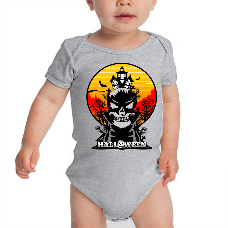 Halloween Graphic T-shirt Design And Typography Baby Bodysuit | Artistshot