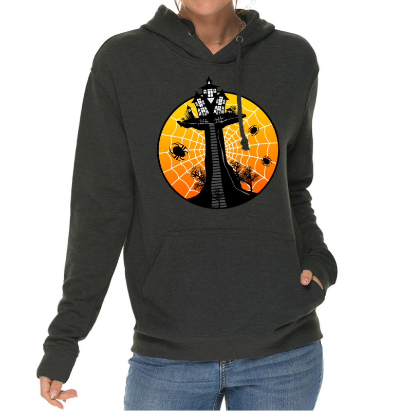 Halloween Graphic T-shirt Design And Typography Lightweight Hoodie | Artistshot