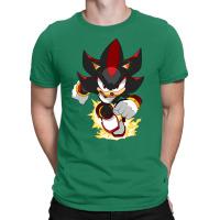 Black Super Hedgehog Running Forward T-shirt | Artistshot