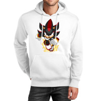 Black Super Hedgehog Running Forward Unisex Hoodie | Artistshot