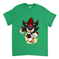 Black Super Hedgehog Running Forward Classic T-shirt | Artistshot