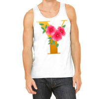 Floral Y Alphabet Cute Initial Monogram Letter Y Graphic T Shirt Tank Top | Artistshot