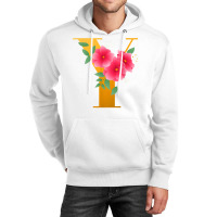 Floral Y Alphabet Cute Initial Monogram Letter Y Graphic T Shirt Unisex Hoodie | Artistshot