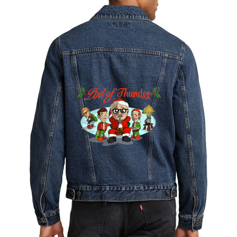 Pod Of Thunder Christmas   2021 Men Denim Jacket | Artistshot