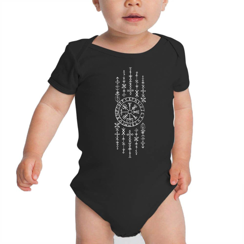 Magical Norse Mythology   Vegvísir Vikings Myth T Shirt Baby Bodysuit by swaratpoavonabil | Artistshot