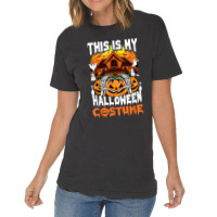 This Is My Halloween Costume Pumpkin Scary Halloween Night Art Charact Vintage T-shirt | Artistshot