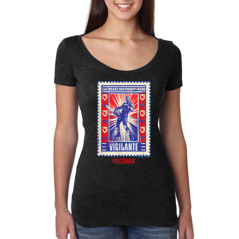 Peacemaker Vigilante Eat Peace Poster T Shirt Women's Triblend Scoop T-shirt | Artistshot