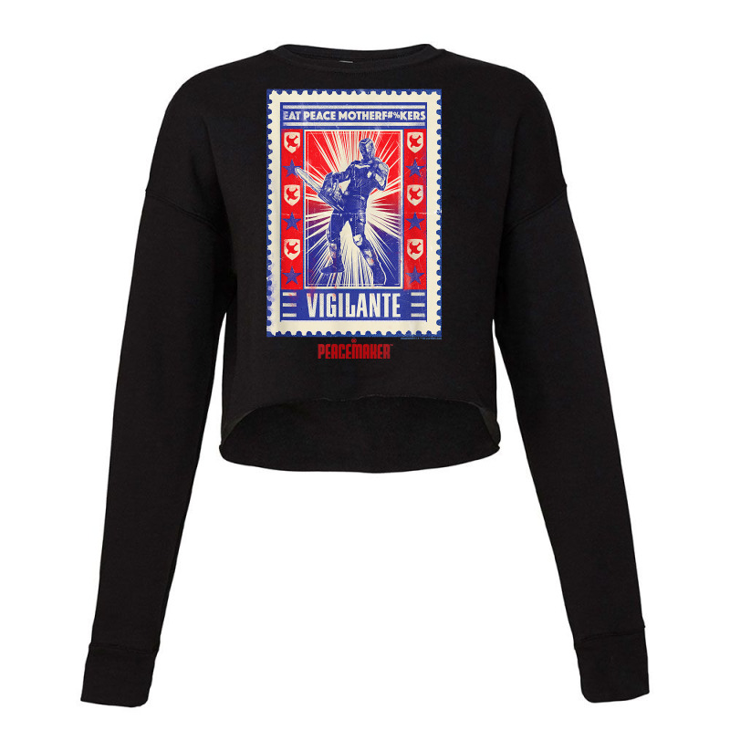 Peacemaker Vigilante Eat Peace Poster T Shirt Cropped Sweater | Artistshot