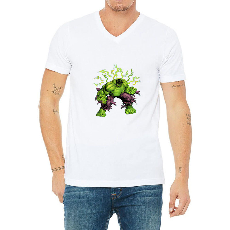 Green Monster V-Neck Tee by acesenpaii | Artistshot