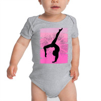 Pink Retro Gymnastics Girls Motivational Handstand Queen T Shirt Baby Bodysuit | Artistshot