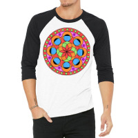 Kaleidoscope Mandala T Shirt 3/4 Sleeve Shirt | Artistshot