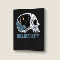 Bullhead City T  Shirt Chilling Skeleton Bullhead City T  Shirt Portrait Canvas Print | Artistshot