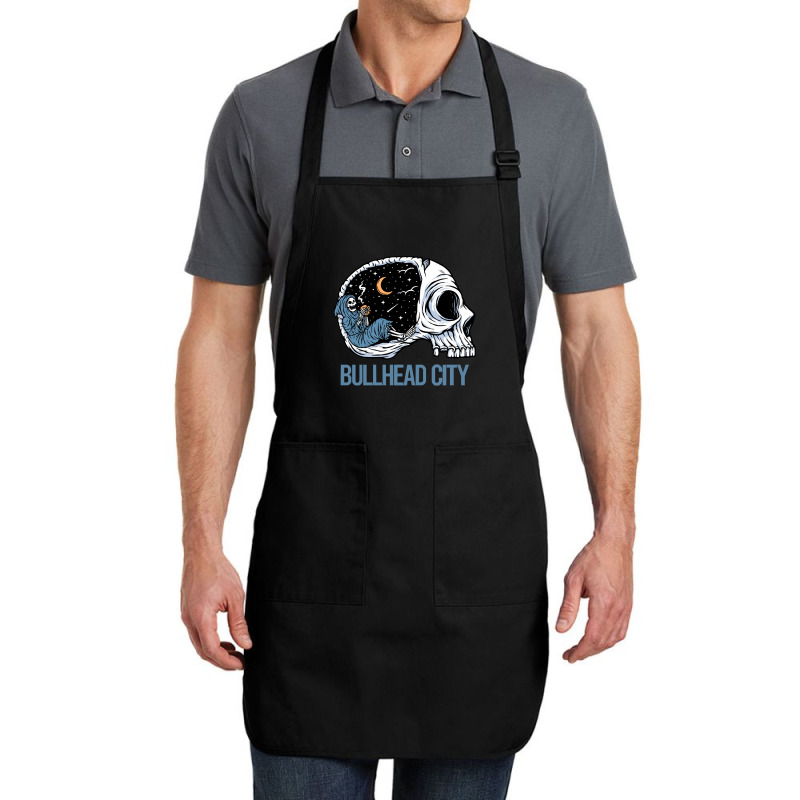 Bullhead City T  Shirt Chilling Skeleton Bullhead City T  Shirt Full-length Apron | Artistshot