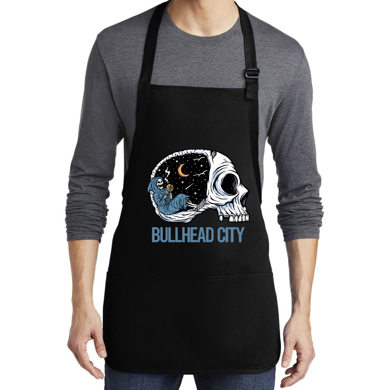 Bullhead City T  Shirt Chilling Skeleton Bullhead City T  Shirt Medium-length Apron | Artistshot