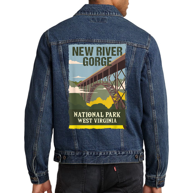 New River Gorge Us National Park Preserve West Virginia Gift T Shirt Men Denim Jacket | Artistshot