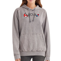 Canada Panama Flag Canadian Panamanian Heartbeat T Shirt Vintage Hoodie | Artistshot