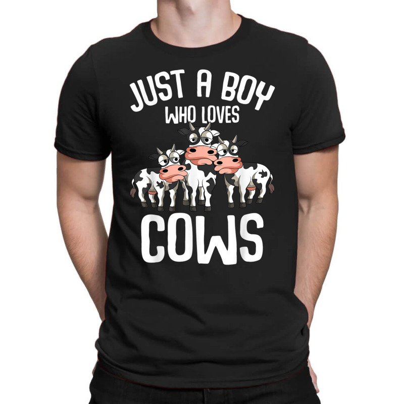 Just A Boy Who Loves Cows Farmers Cow Kids Toddler Boys T-Shirt by Juan-Design | Artistshot