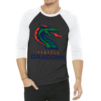 The-seattle-dragons 3/4 Sleeve Shirt | Artistshot