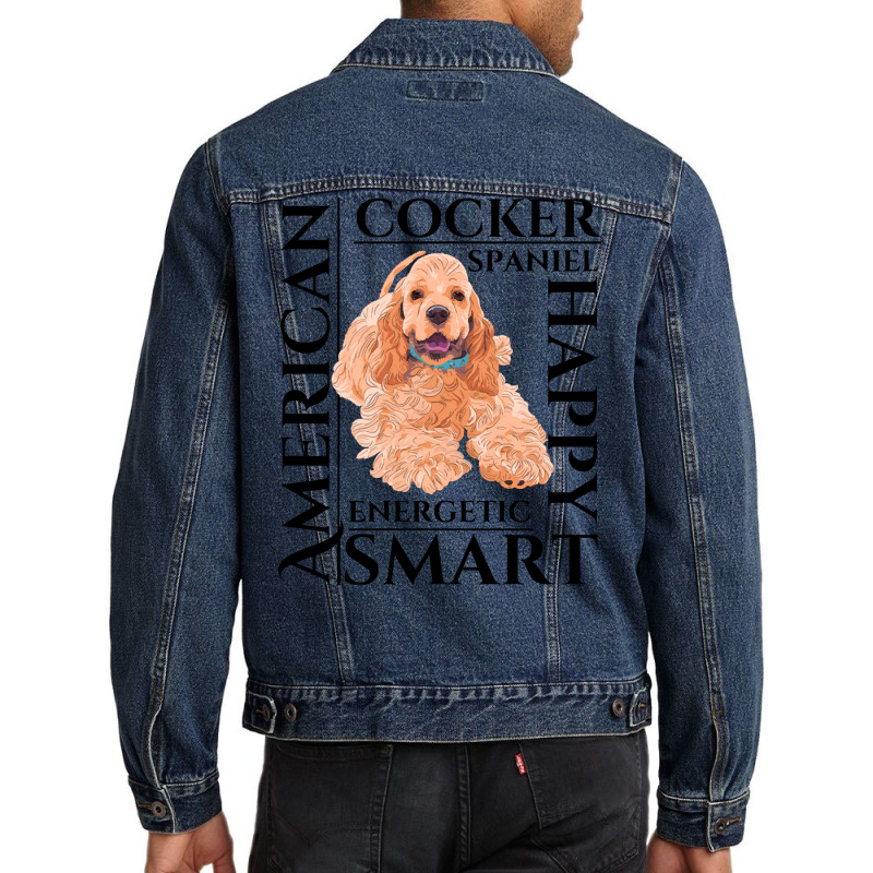 Cocker Spaniel T  Shirt Cocker Spaniel Dog Traits Gift T  Shirt Men Denim Jacket by teenytinywonder | Artistshot