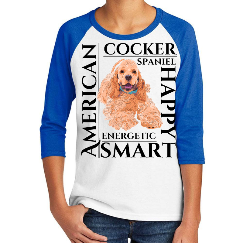 Cocker Spaniel T  Shirt Cocker Spaniel Dog Traits Gift T  Shirt Youth 3/4 Sleeve by teenytinywonder | Artistshot