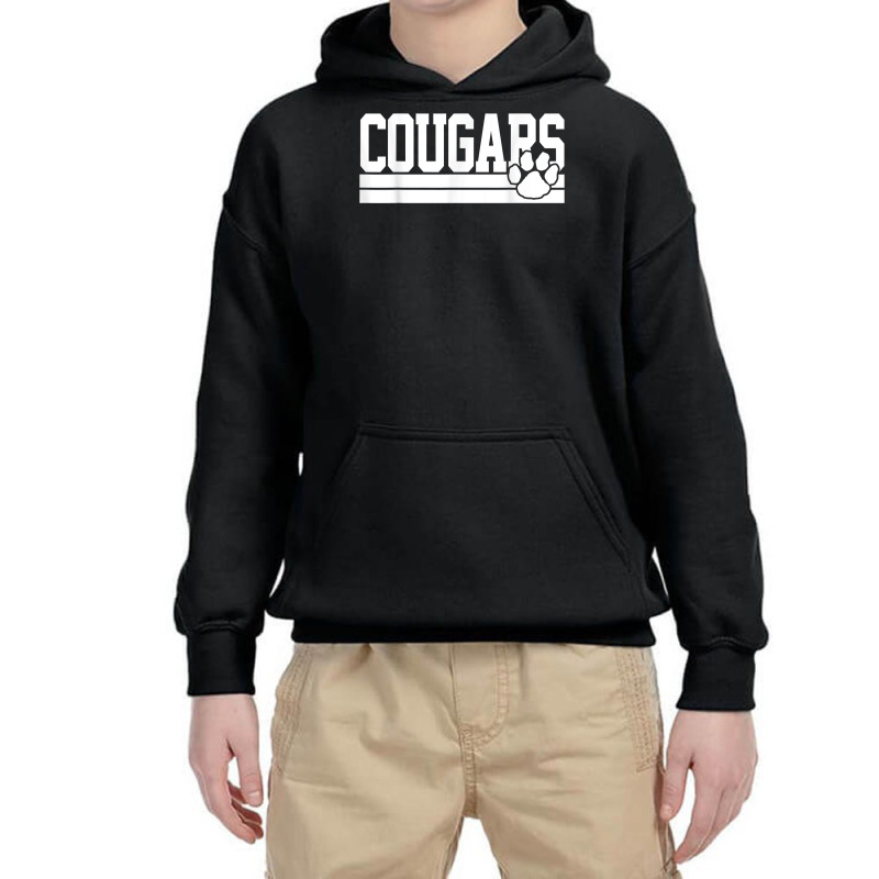 Cougars School Spirit T Shirt Youth Hoodie by woestebjparmal | Artistshot