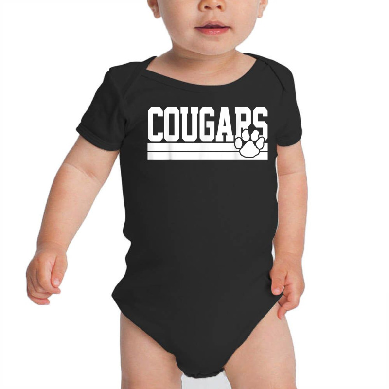 Cougars School Spirit T Shirt Baby Bodysuit by woestebjparmal | Artistshot