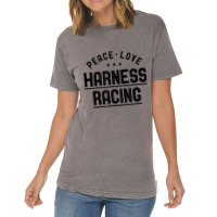 Peace Love Harness Racing Vintage Harness Racer Lover Gift Vintage T-shirt | Artistshot