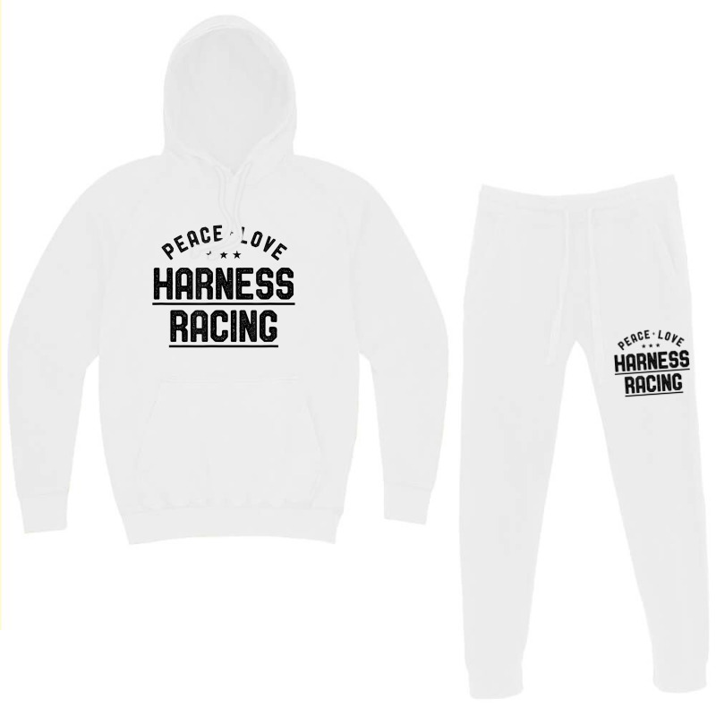 Peace Love Harness Racing Vintage Harness Racer Lover Gift Hoodie & Jogger Set | Artistshot