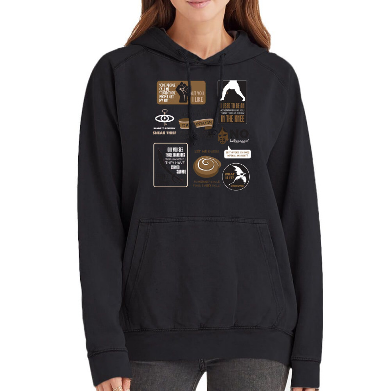 Playing  Skyrim Men Women Vintage Hoodie | Artistshot