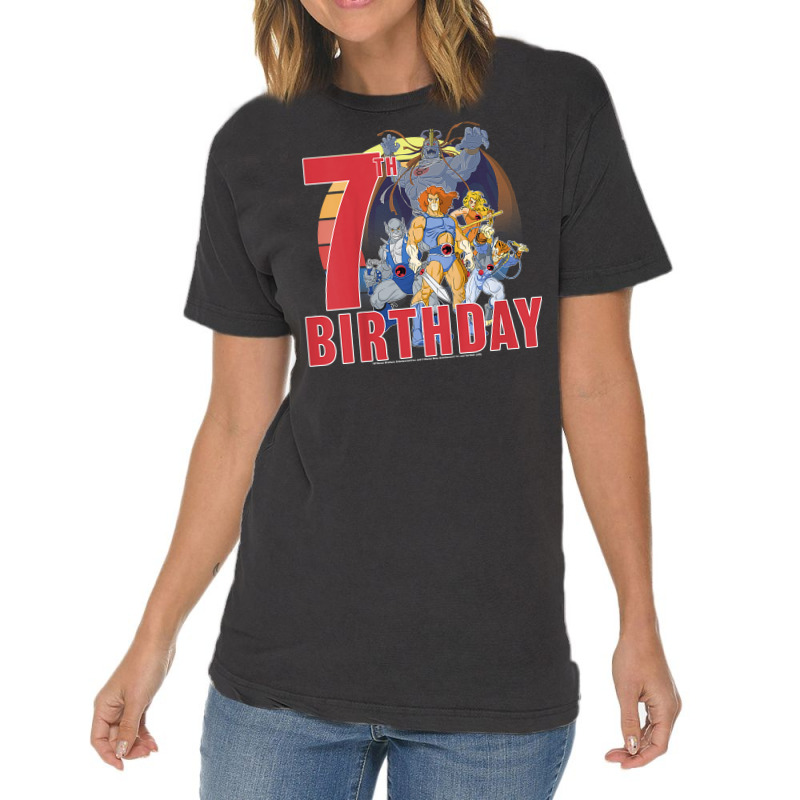 Kids Thundercats Happy 7th Birthday T Shirt Vintage T-Shirt by uekirstockpg | Artistshot