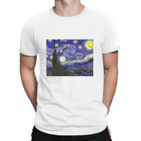 Starry Night By Vincent Van Gogh T-shirt | Artistshot