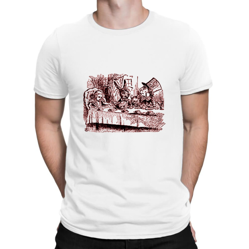 Vintage In Wonderland Tea Party Mad Hatter T-Shirt by acesenpaii | Artistshot