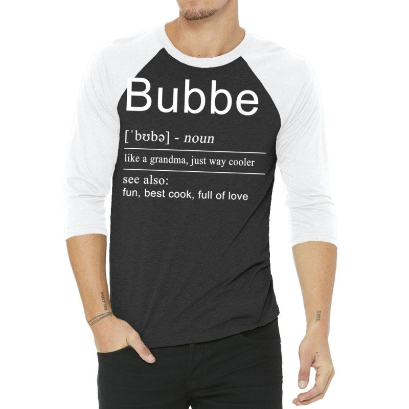 Yiddish & Jewish Grandma Bubbe T Shirt 3/4 Sleeve Shirt | Artistshot