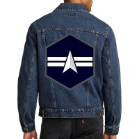 Specialist 3 E 3 Space Force Military Rank Patch T Shirt Men Denim Jacket | Artistshot