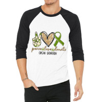 Womens Organ Donation Peace Love Donate Give Someone Life Donate Funny 3/4 Sleeve Shirt | Artistshot