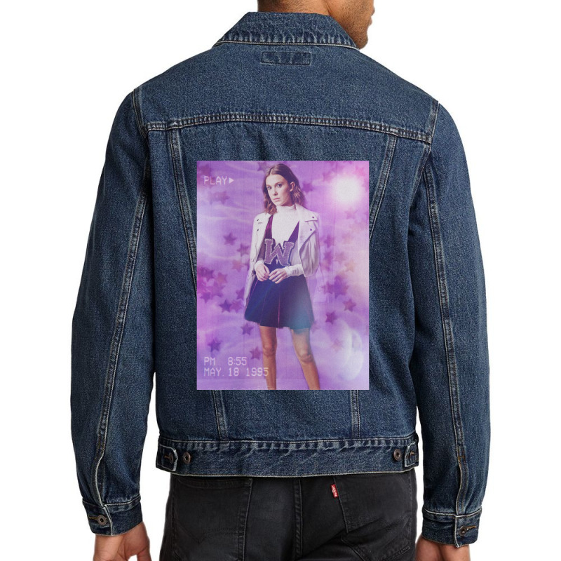 Music Vintage Retro Actress Pretty Men Women Men Denim Jacket | Artistshot