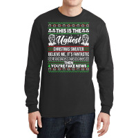 Trump Ugly Christmas Mens Funny Long Sleeve Shirts | Artistshot