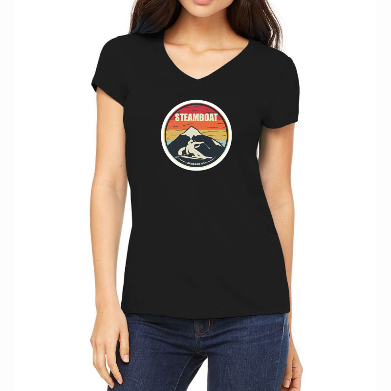 Retro Motorcycle Sidecar Vintage Gift 61783991 Women's V-Neck T-Shirt by enjang22 | Artistshot