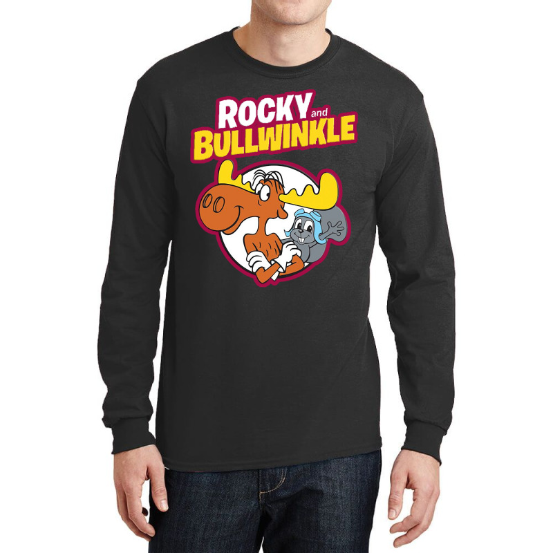 Vintage Retro Cartoons Rocky Gifts Men Long Sleeve Shirts by ArtistAlijah | Artistshot