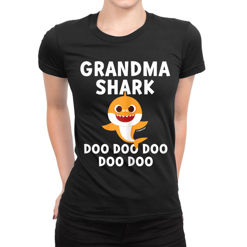 Womens Pinkfong Grandma Shark Official Video Games Character Ladies Fitted T-Shirt by FrederickDesign | Artistshot