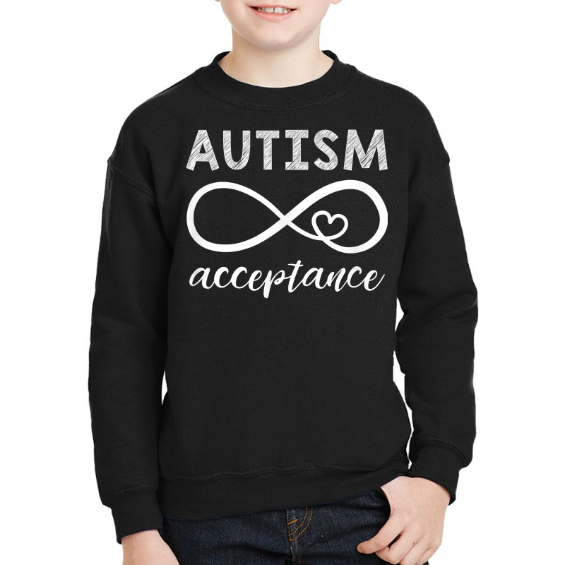 Red Instead Autism Shirt Autism Acceptance T Shirt Youth Sweatshirt by lacourpnyaray3 | Artistshot