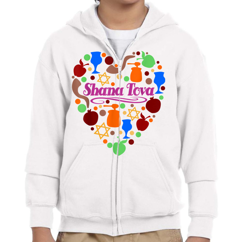 Shana Tova   Jewish New Year   Rosh Hashanah T Shirt Youth Zipper Hoodie | Artistshot