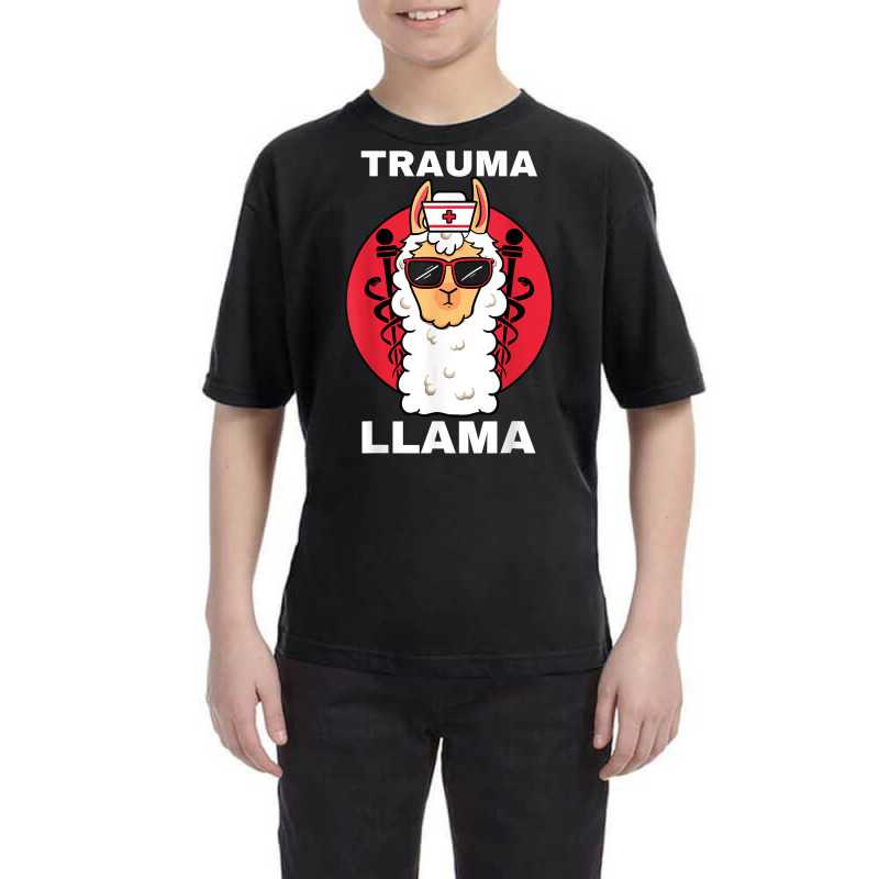 Trauma Llama Emt Responder Emergency Medical Technician Ems T Shirt Youth Tee | Artistshot