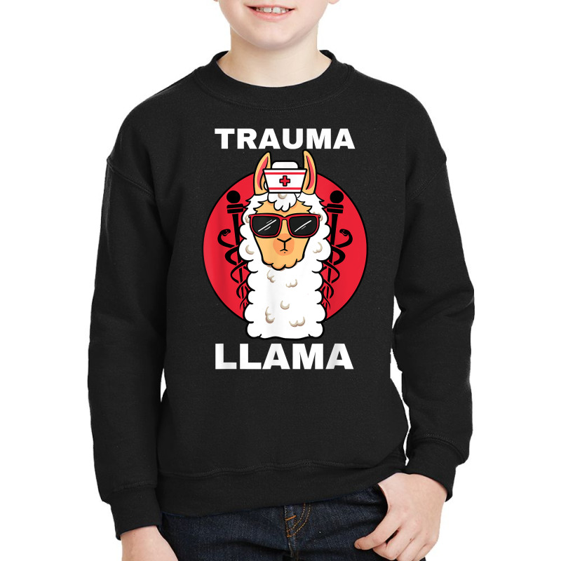 Trauma Llama Emt Responder Emergency Medical Technician Ems T Shirt Youth Sweatshirt | Artistshot